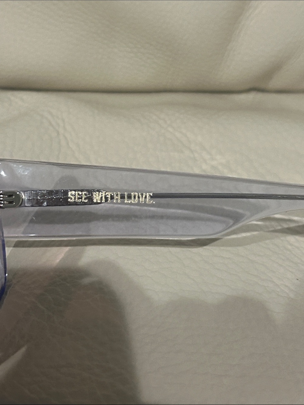 D L Walker (Dan Levy) Eyewear Sunglasses in the colorway Rain “See With Love” - Picture 4 of 6